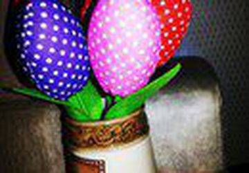 текстильные тюльпаны