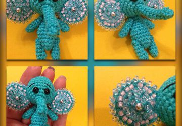 Брошь,, Слонёнок,,