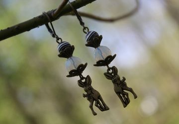 Серьги "Олени"