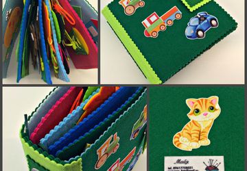 Развивающая книжка из фетра