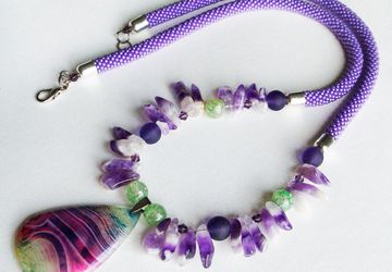 Колье Сиреневое настроение