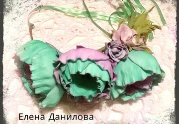 Венок с цветами