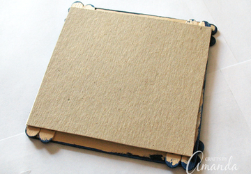 Рамка для фотографии из палочек для мороженного.