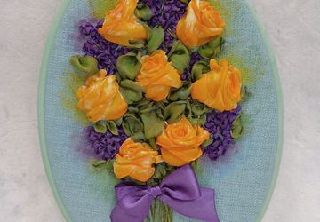 Панно "Жёлтые розы"