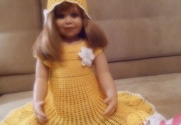 Комплект:платье+шляпка "Солнышко"