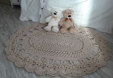 вязаный ковер из полиэфирного шнура