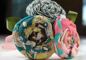 Цветы из ткани