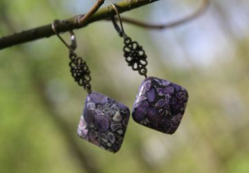 Серьги "Сирень"