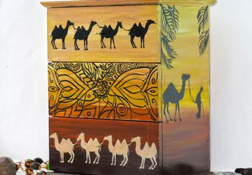 Мини-комод "Сны об Иордании" (роспись, дерево)