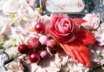 Булавка Алая Роза