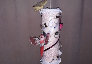 Декоративная подвеска "Домик для птички"