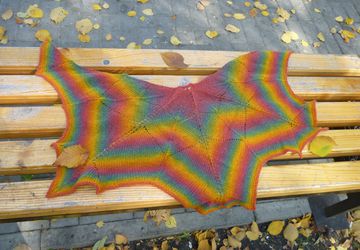 Шаль "Кленовый лист"