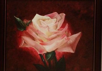Картина маслом "Роза"