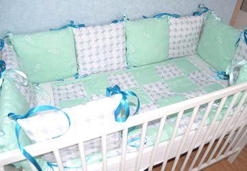 Бортики-подушки в детскую кроватку
