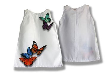 Платье для девочки "Бабочки" фотопринт