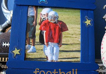 Рамка для фотографии из палочек для мороженного.