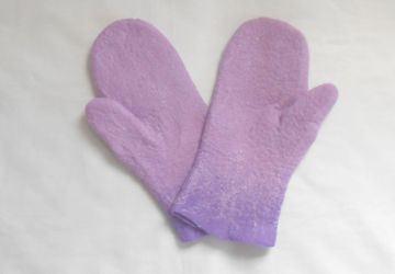 Варежки валяные