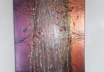 Картина (абстракция) автор A.Knabengof - цветы