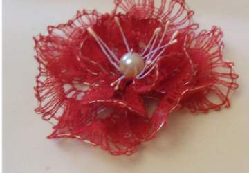 Брошь "Аленький цветочек"