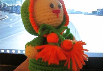 Зайка в капюшоне.