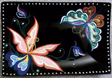 Декоративная тарелка "Бабочка"