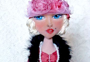 Авторская коллекционная текстильная кукла «Monro».