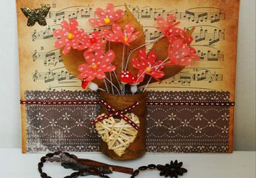 Первая поделка осени — объемное панно