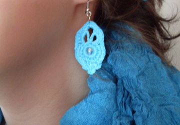 серьги "Лазурные капли"