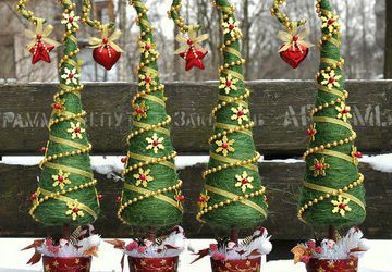 Как сделать елочку из сизаля