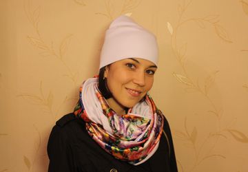 Комплект снуд и шапка "Яркие краски"