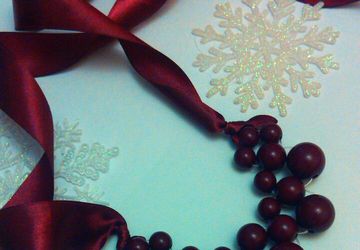 Колье цвета Марсала