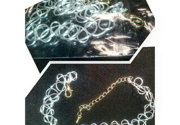 Белый тату-чокер