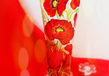 Ваза интерьерная "Маки"