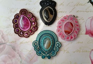 Сутажные кулоны "Ренессанс"