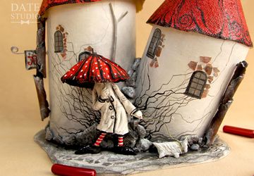 Авторская шкатулка для мелочей "дама с собачкой"