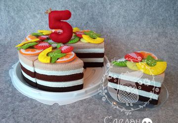 Торт из фетра