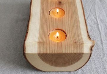 Делаем подсвечник из дерева своими руками