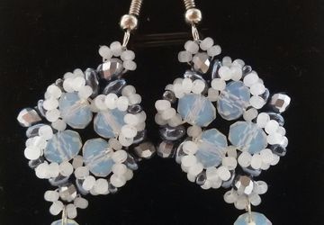 Серьги "Лунный свет "