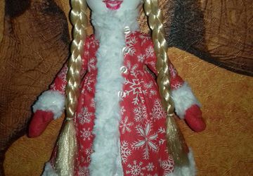 Кукла из флиса  СНЕГУРОЧКА