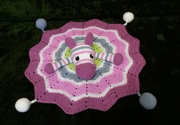 Игрушка-комфортер "Радужная Зебра"