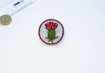 Брошь "Чертополох"