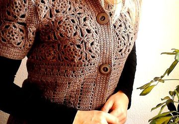 Кардиган крючком