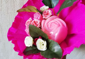 Букетик из мыла