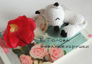 Лисичка чёрно-белая (на заказ)