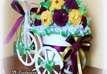 Велосипед с цветами