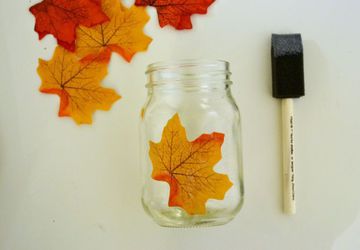 Делаем осенний подсвечник своими руками!