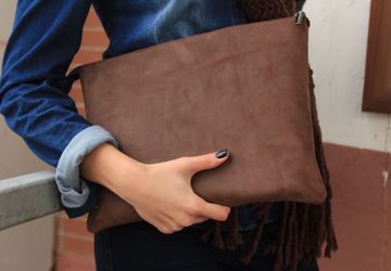 Клатч из натуральной кожи