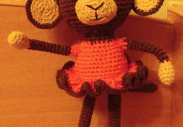 Вязаная обезьянка