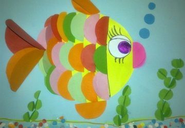 Аппликация из геометрических фигур