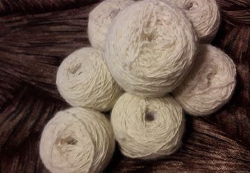 Пряду собачью шерсть. За 100г